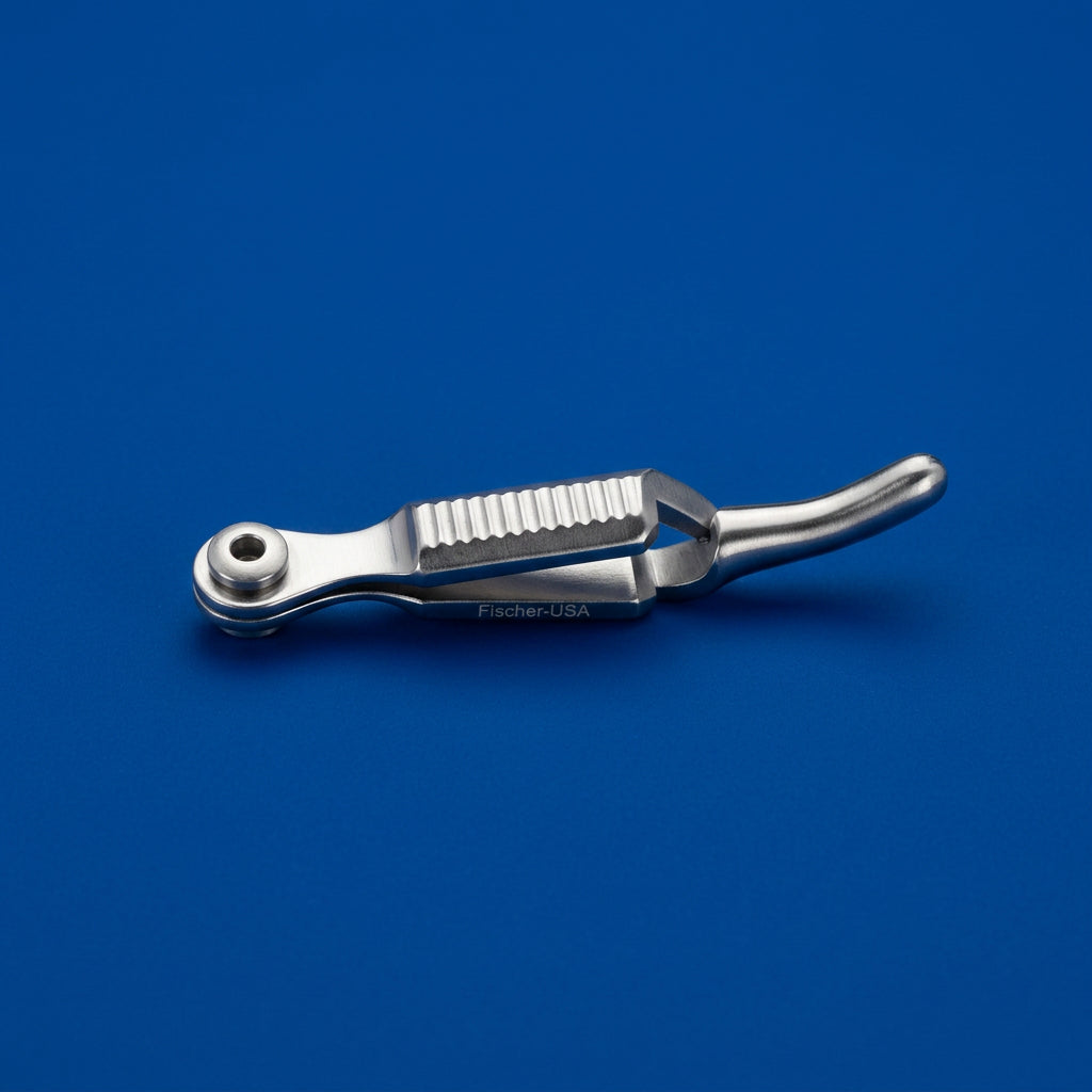 FF6693 Dieffenbach Serrefine Forceps - Curved - Small