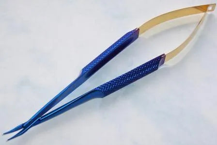 FN-5529 Barraquer Titanium Curved Delicate Needle Holder