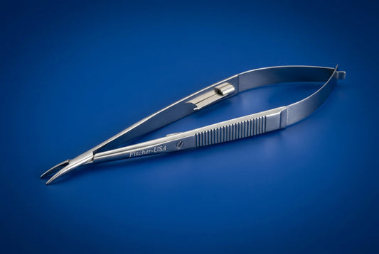 FN5542 Castroviejo Curved Delicate Needle Holder w/Lock