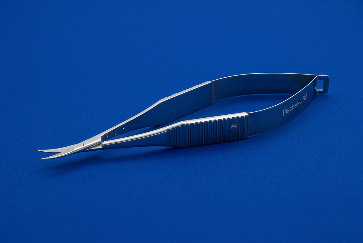 FS7619 McPherson Vannas - Sharp Tips- Curved