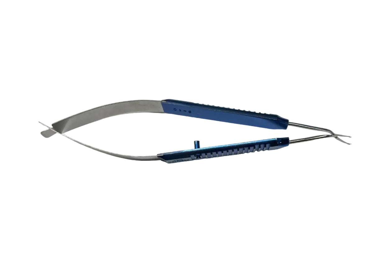 6215S Inamura Capsulorhexis Forceps with 14mm Super Alloy Tips (for scleral tunnel incision) Ultra Fine Tips