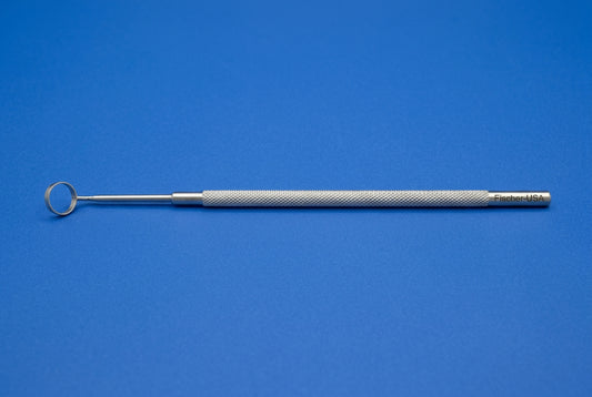8721 Hyver PRK/LASEK alcohol well 3 3/4", 9.5mm, 3mm ring height, semi sharp bottom edge, round handle