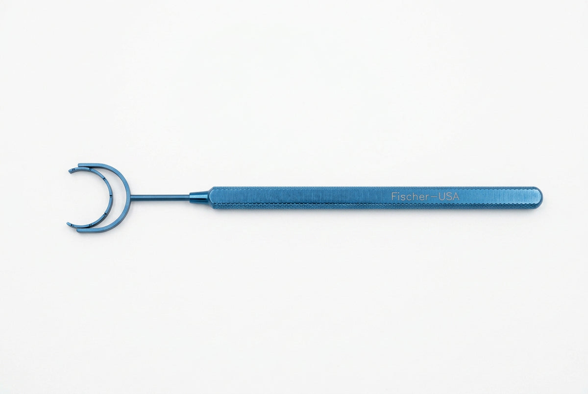9067 Fine Thornton Fixation Swivel C-Ring - Flat Handle - TITANIUM - 16mm