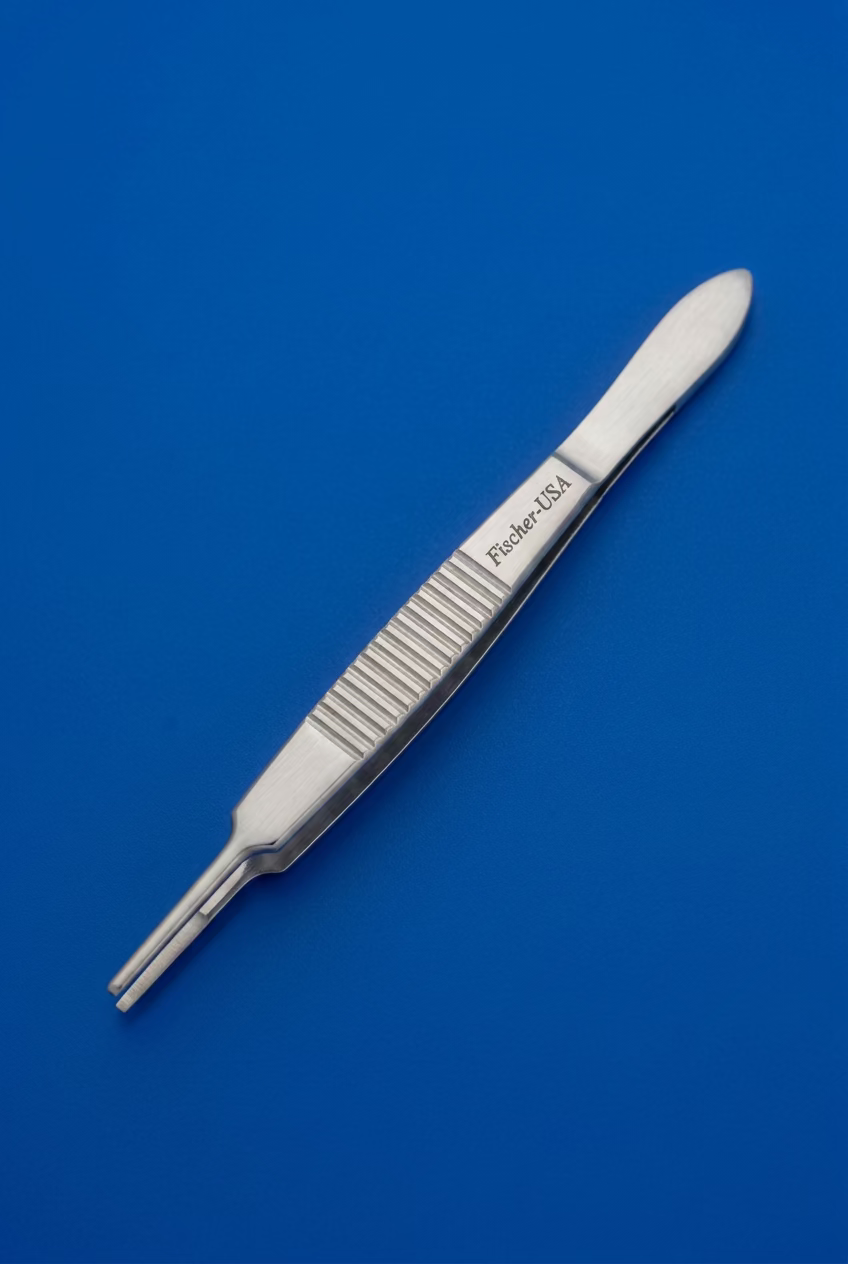 FF6759S McCullough Utility Forceps – Straight Shafts – 15mm x 1.5mm Platform – Smooth Jaws - Narrow Handle