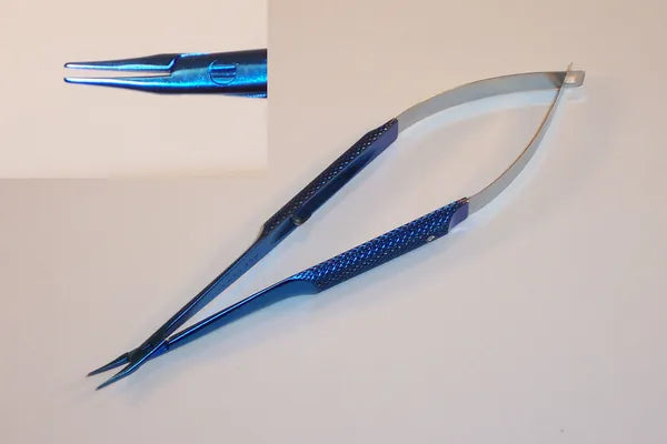 FN-5530C Barraquer Titanium Curved Delicate Needle Holder