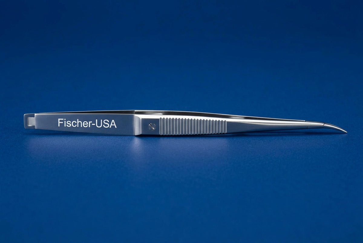 FN5542 Castroviejo Curved Delicate Needle Holder w/Lock