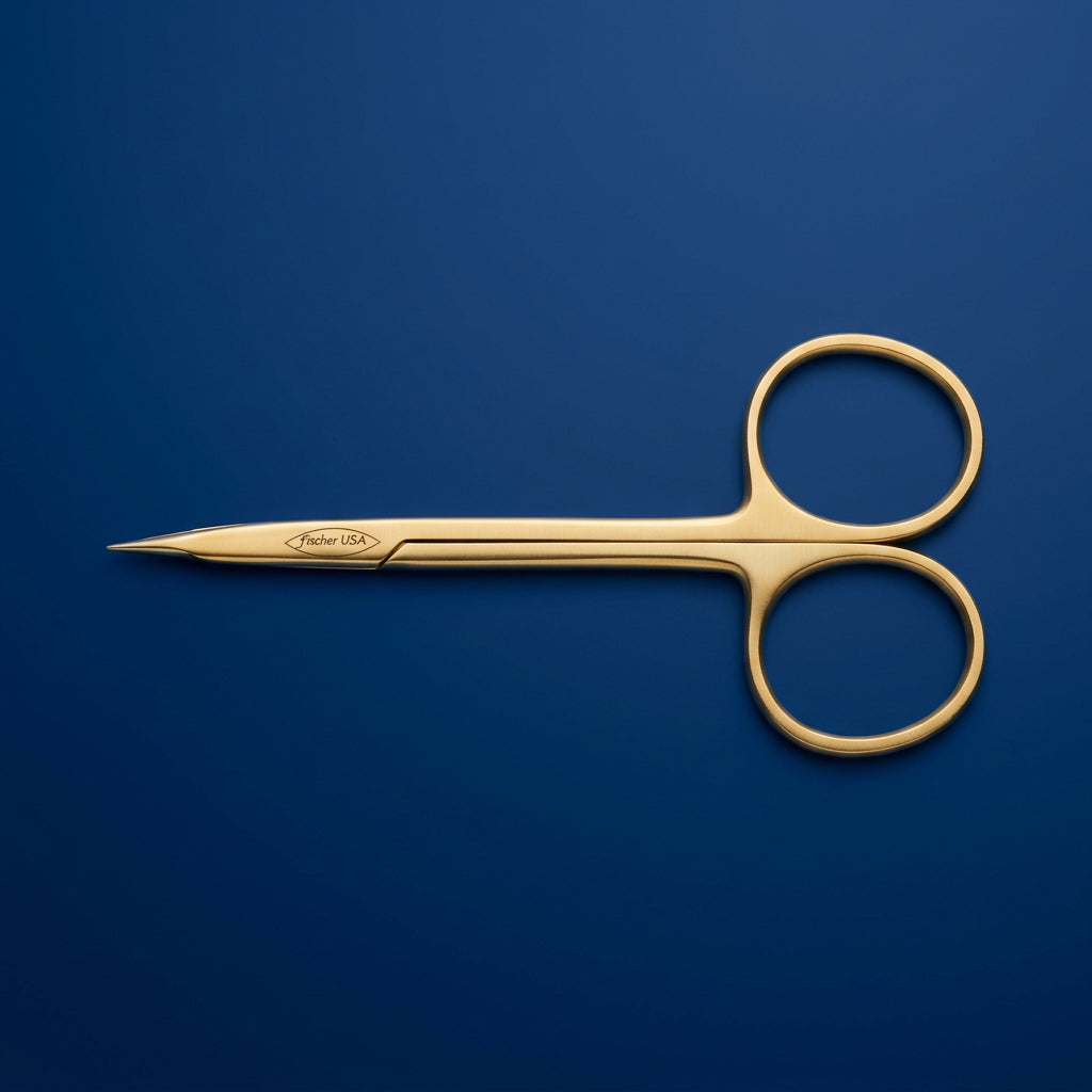 FS-7723 Mackinnon Tenotomy Dissecting Scissors Curved Blades - OAL 4"