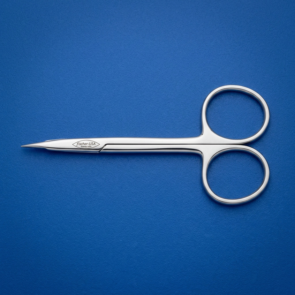FS-7723 Mackinnon Tenotomy Dissecting Scissors Curved Blades - OAL 4"