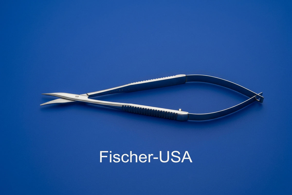 FS7576L Westcott Tenotomy Scissors - Left - Curved - 19mm Blades - Blunt Tip
