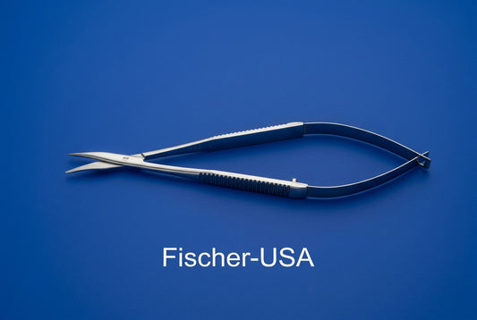 FS7576L Westcott Tenotomy Scissors - Left - Curved - 19mm Blades - Blunt Tip
