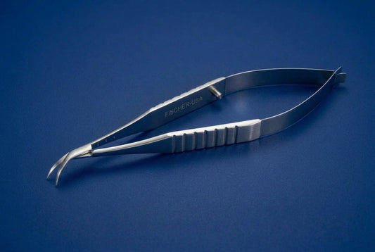 FS7697 Nordan Corneal Scissors Right w/ 7mm Curved Delicate Blades
